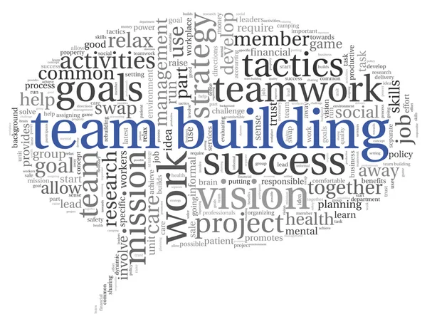 Teamwork concept in word tag cloud — Stock Photo, Image