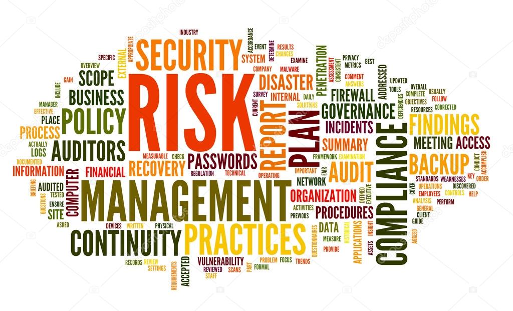risk and compliance in word tag cloud