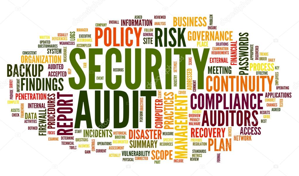 Security audit in word tag cloud