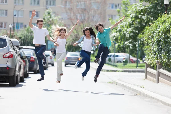 Jump for joy! Stock Picture