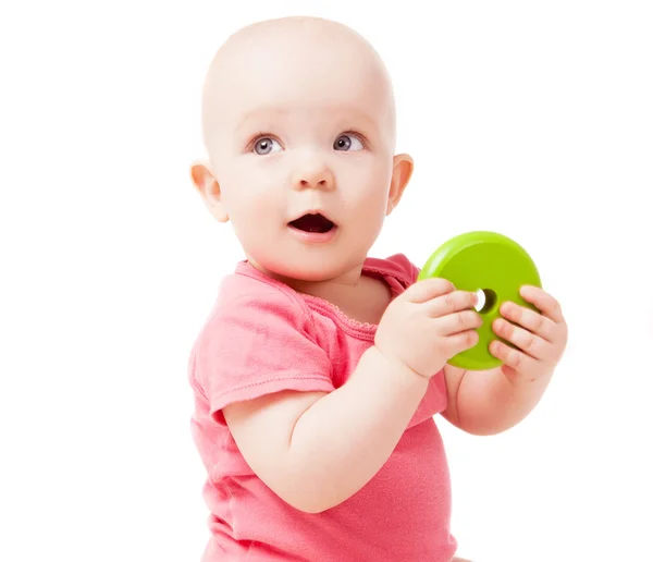 Baby mit einem Spielzeug — Stockfoto