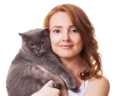 kedi kadınla