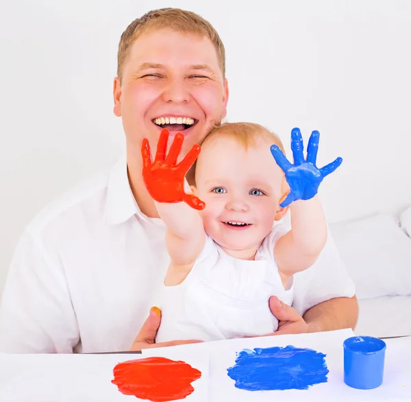 Pai e filha — Fotografia de Stock