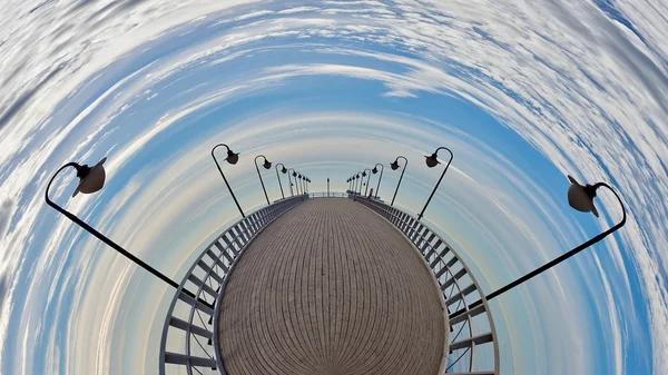 Pier fisheye — Stok fotoğraf