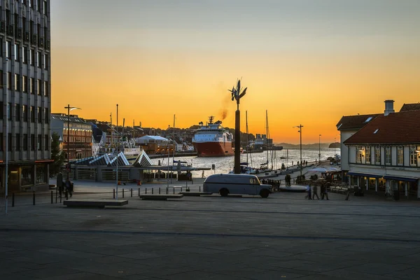 Willkommen im Hafen von Stavanger — Stockfoto