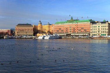 eski şehir - gamla stan, stockholm, İsveç.