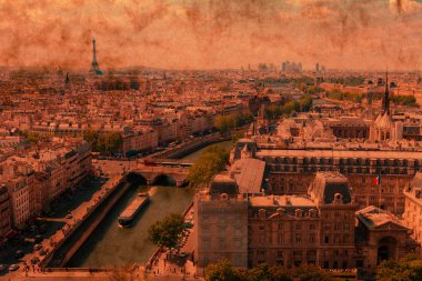 retro tarzı Paris'te
