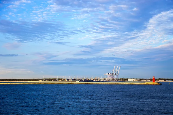 Containerterminal — Stockfoto