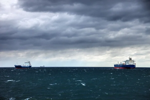 Bulutlu deniz — Stok fotoğraf