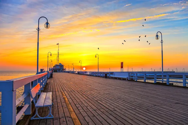 Pier in Sopot Imagine de stoc