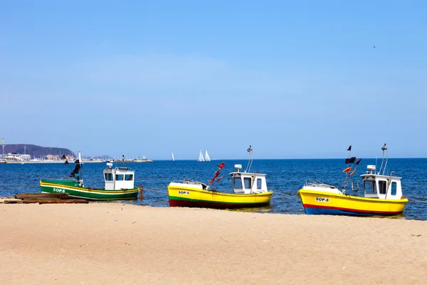 Tres barcos — Foto de Stock