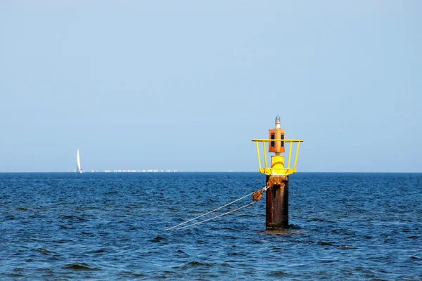 Yellow buoy — Stock Photo, Image