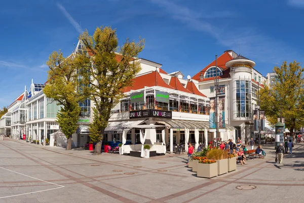 Η πλατεία θέρετρο σε sopot, Πολωνία. — Φωτογραφία Αρχείου