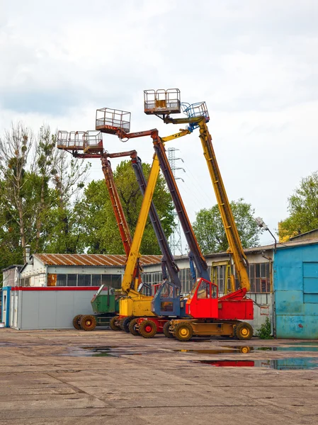 Mobile crane basket — Stock Photo, Image