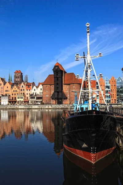 Panorama van gdansk, Polen. — Stockfoto