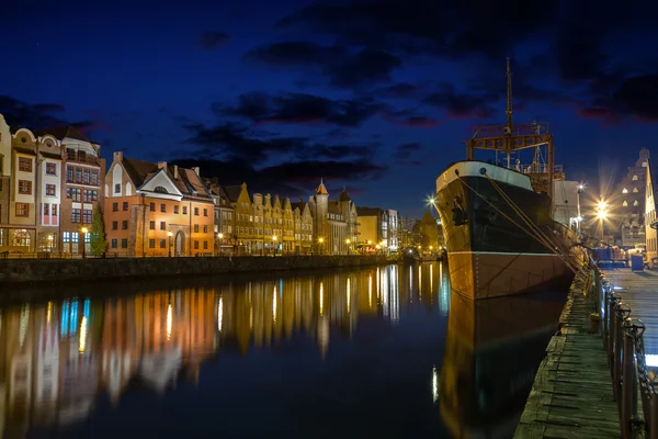 Gdansk at night — Stock Photo, Image