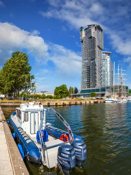 Hafen von Gdingen — Stockfoto