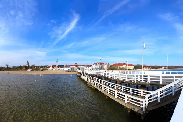 Cais em sopot — Fotografia de Stock