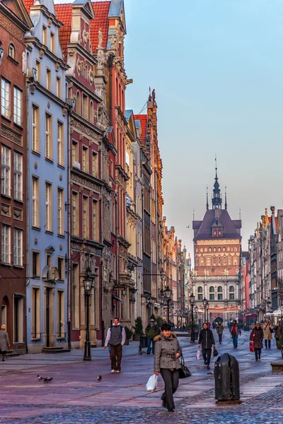 Polonya 'nın eski Gdansk kasabası.. — Stok fotoğraf