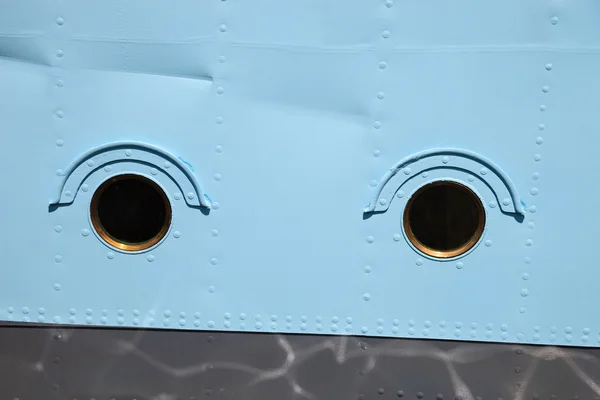 Ventana de ojo de buey del barco — Foto de Stock