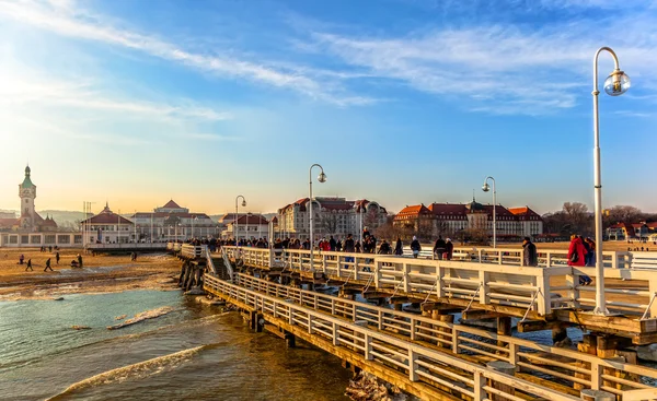 Muelle en Sopot, Polonia — Foto de Stock