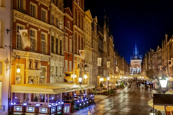 Gdansk nachts — Stockfoto