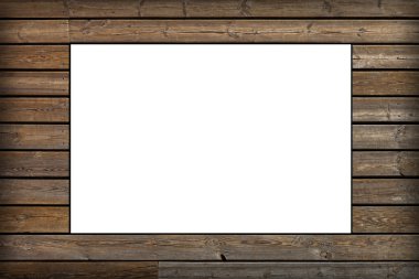 Beyaz arka plan üzerinde izole kare