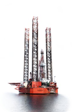 Petrol rig siluet
