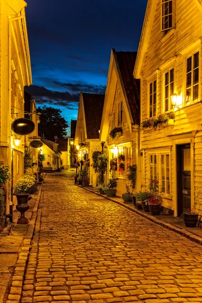 Stavanger por la noche — Foto de Stock