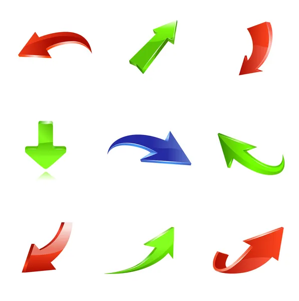 Arrow icon set — Stock Vector
