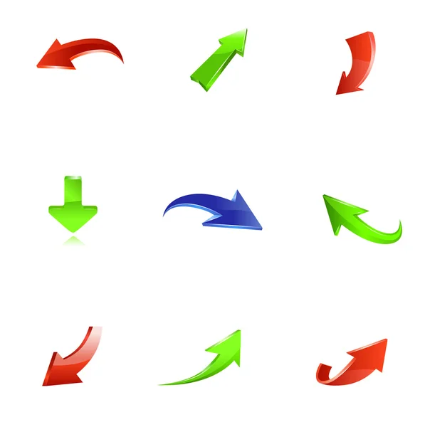 Arrow icon set — Stock Vector