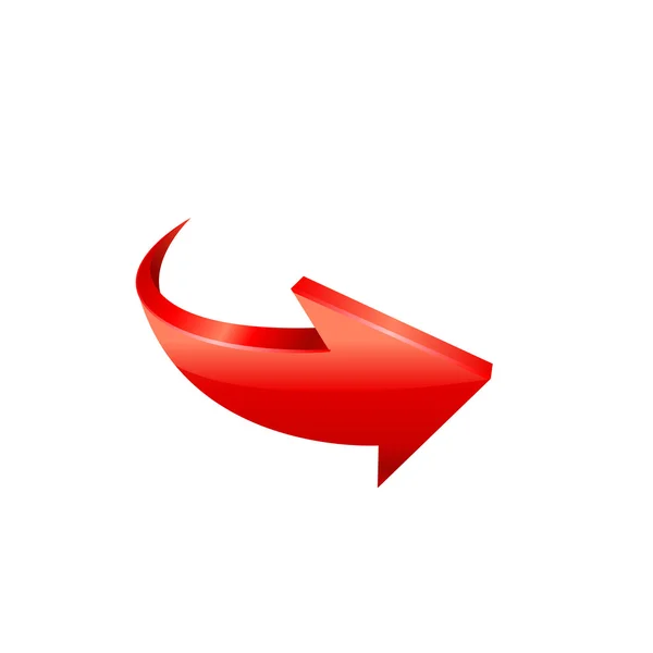 Červená šipka. vektor — Stockový vektor