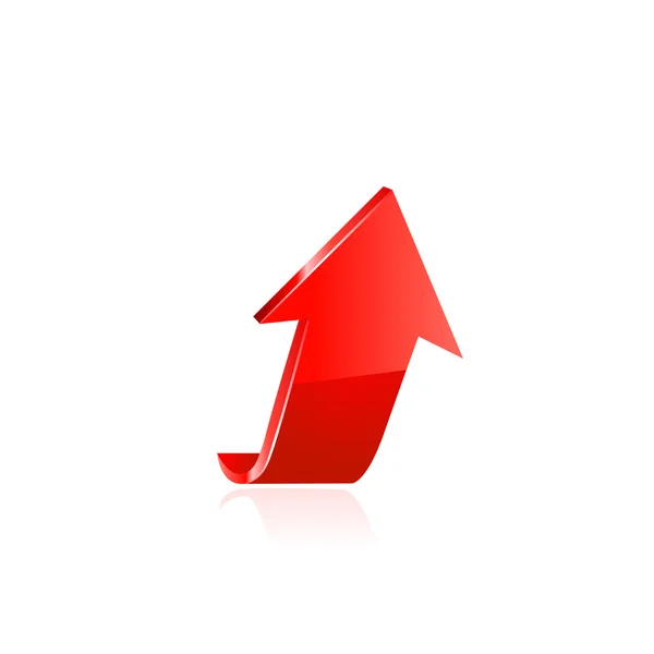 Red arrow. Vector — Stock Vector