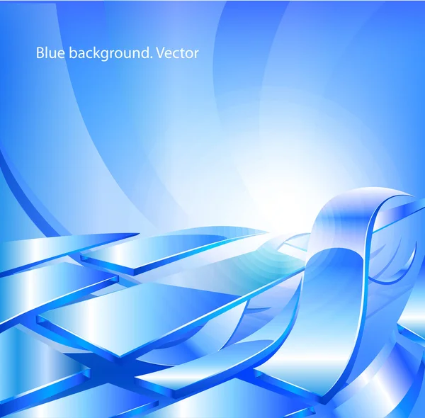 Blue vector abstract background. — Stock Vector