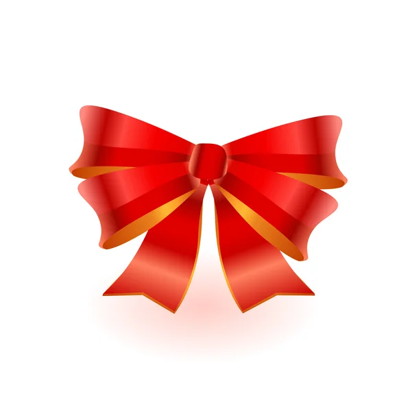 Red bow. Vector — ストックベクタ