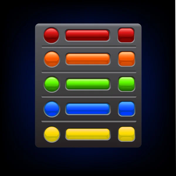 Éléments de boutons — Image vectorielle