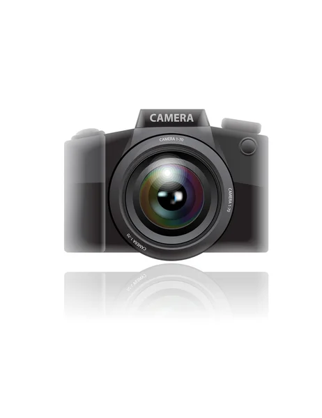 Foto câmera isolada em branco — Vetor de Stock