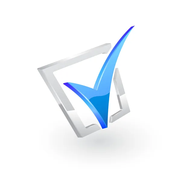 Vector bluecheckmark — Stockvector