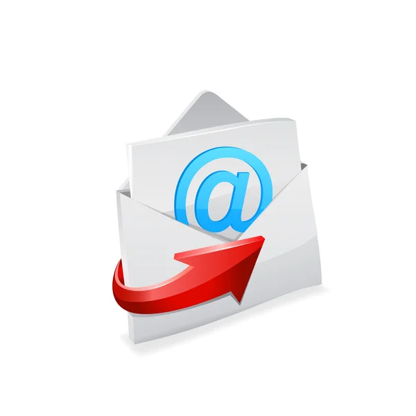 Ikona wiadomości e-mail. wektor — Wektor stockowy