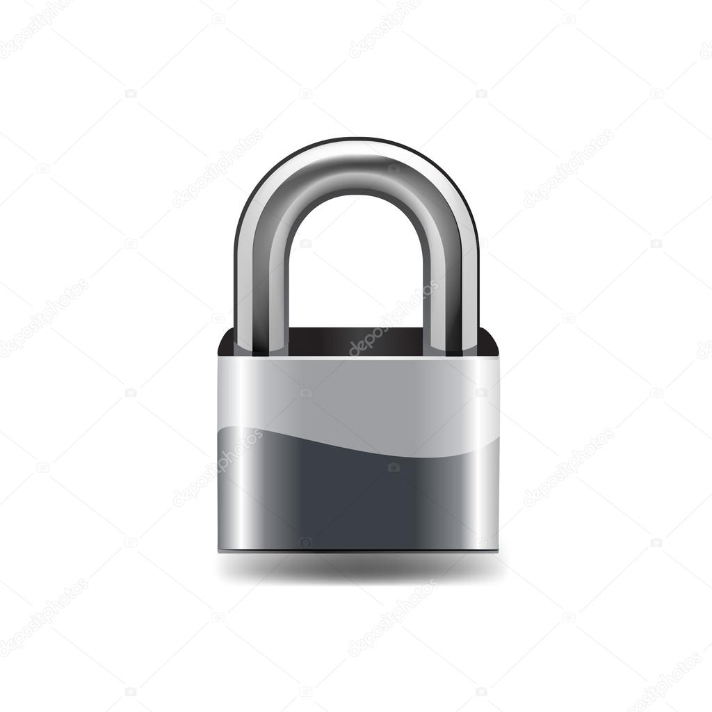 Lock icon. Vector