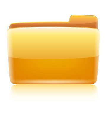 arayüzü bilgisayar klasörünü vektör Illustration. vektör