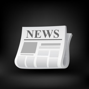 Gazete simgesi. vektör