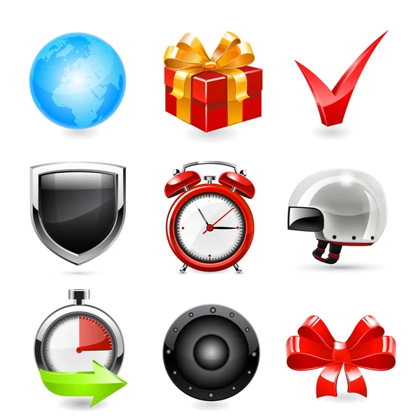 Web icon set. Vector — Stock Vector