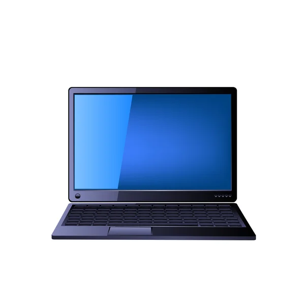 Icona del computer portatile. Vettore — Vettoriale Stock