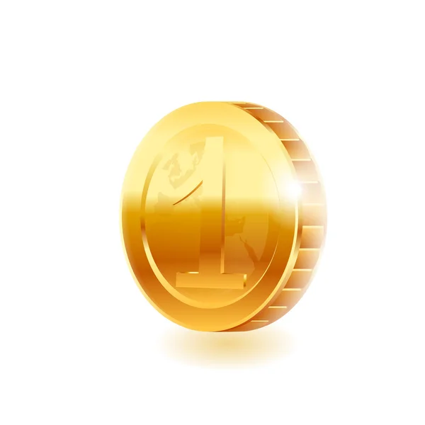 Złota moneta — Wektor stockowy