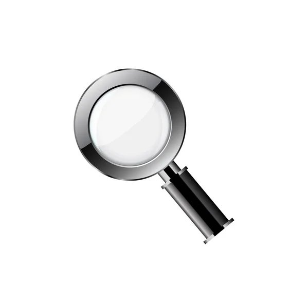 Magnifying glass isolated on white background — Stock Vector