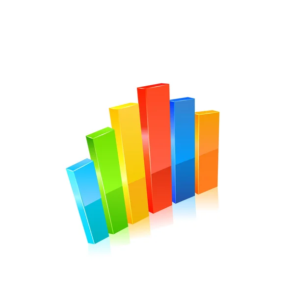 Ícone gráfico de negócios. Vetor —  Vetores de Stock