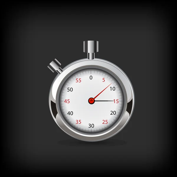 Reloj de parada vectorial, ilustración realista. — Vector de stock