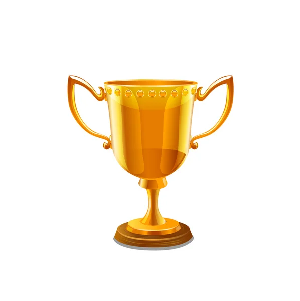 Gouden trofee cup. vector — Stockvector