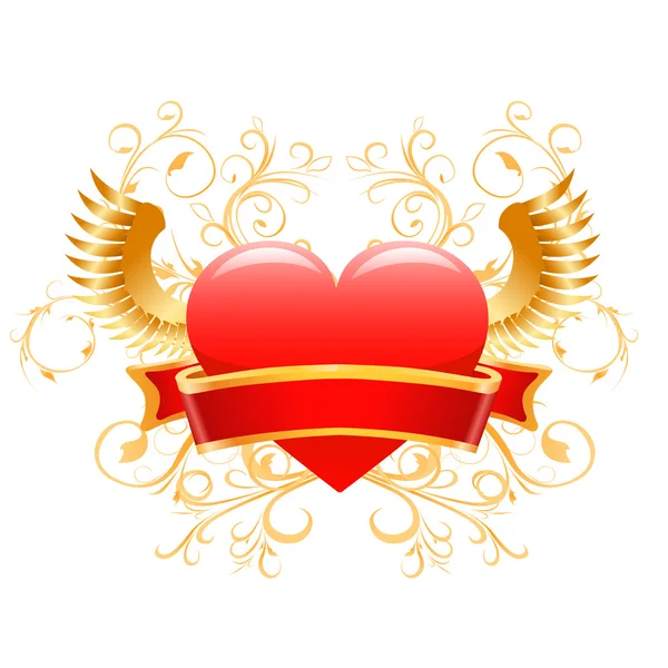 Valentines day heart design. Vector — Stock Vector